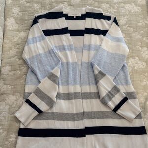 Verve Ami Women's Multi-Striped Cardigan - Black, Gray, White